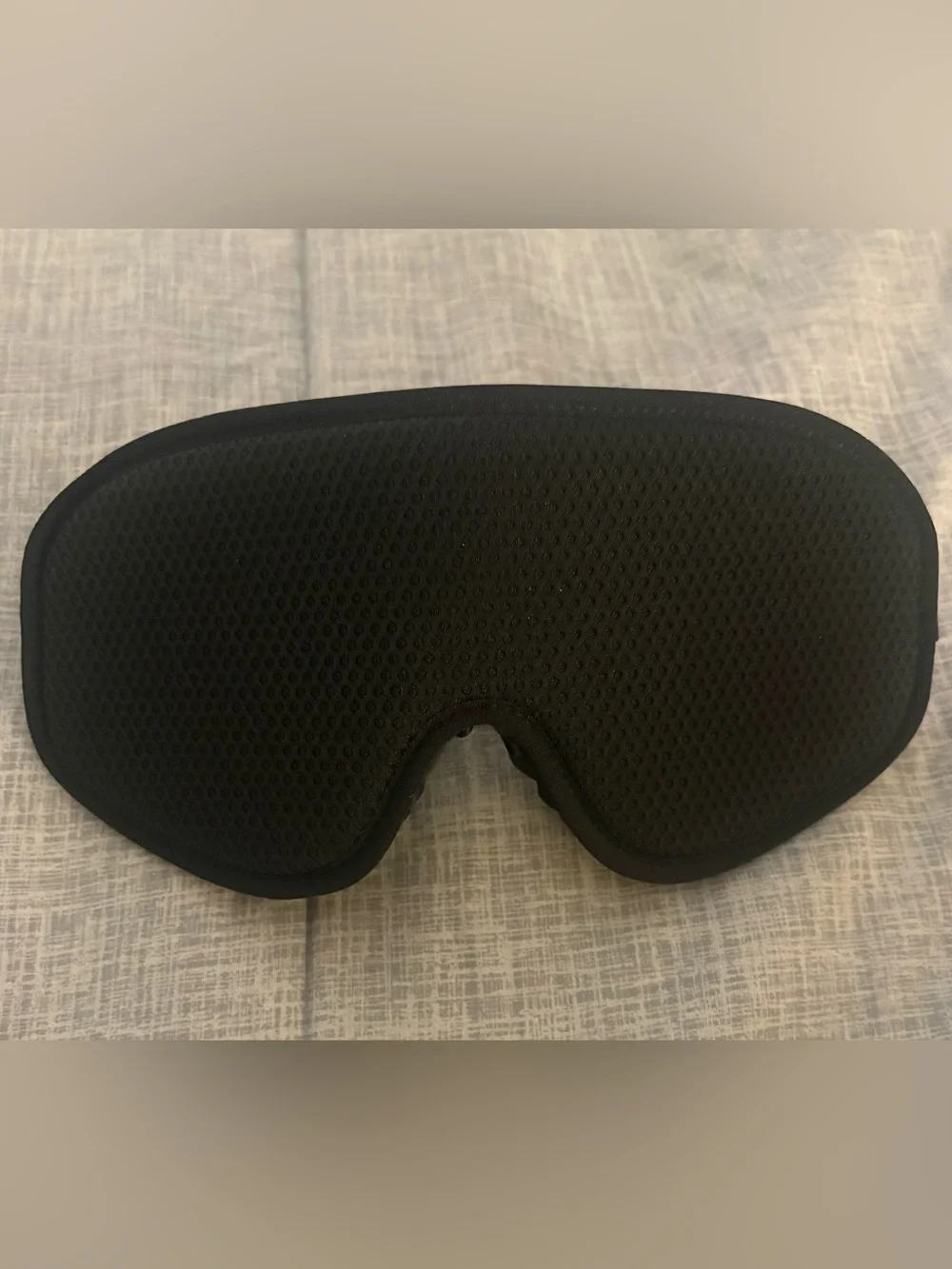 Black Breathable Mesh Sleep Mask - Unbranded Comfort Eye Mask